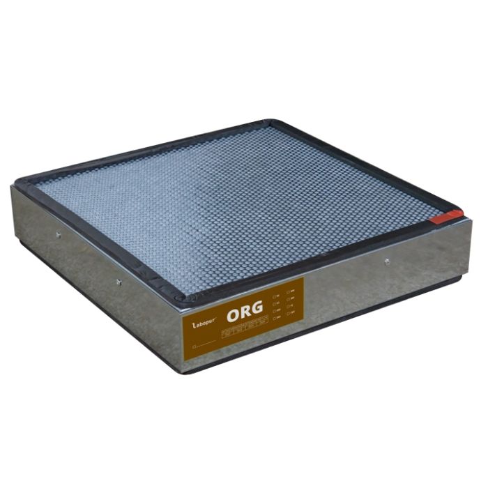 Active coal for organic vapors