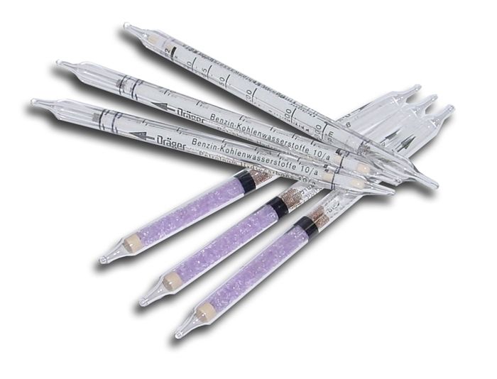 Pack of 10 coded reactive tubes : "corrosive test"