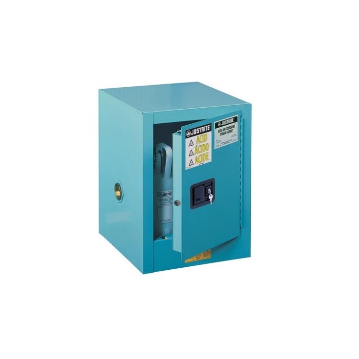 RANGE 4 - Safety storage cabinet for acid and corrosive products - 15 L - self-closing door