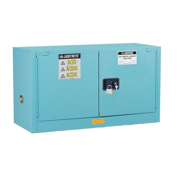 RANGE 4 - Safety storage cabinet for acid and corrosive products - 64 L - manual doors