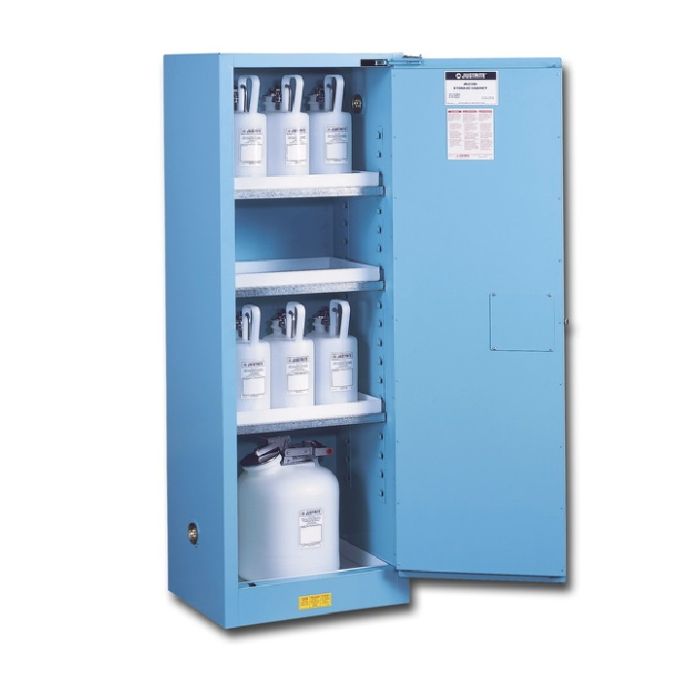 RANGE 4 - Safety storage cabinet for acid and corrosive products - 86 L - self-closing door
