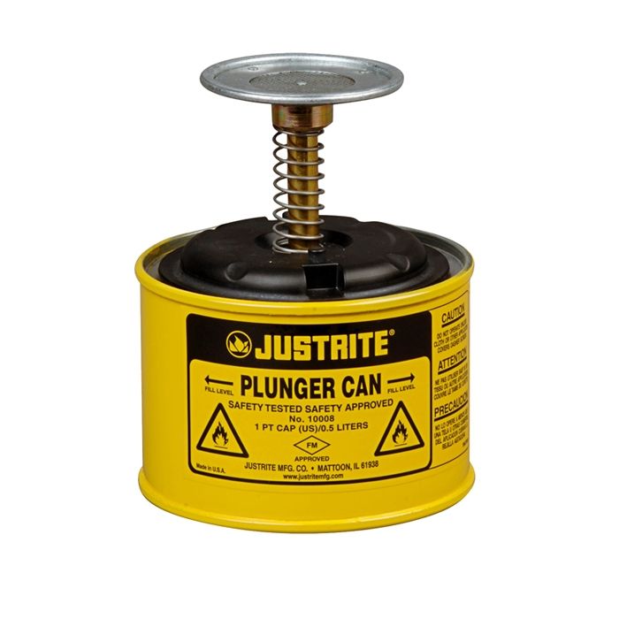 RANGE J - 1 L - Terne plate plunger can