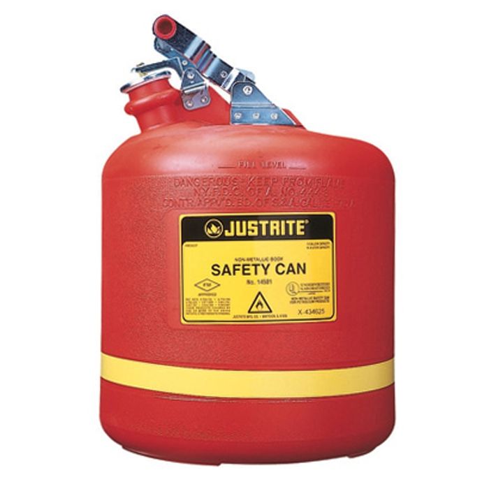 RANGE J - 19 litres - Non-metallic Type 1 safety container for flammables - Stainless steel cap