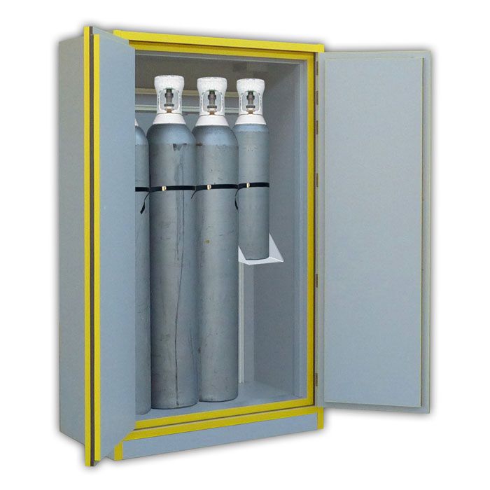 Safety cabinet for gaz bottles-2 doors