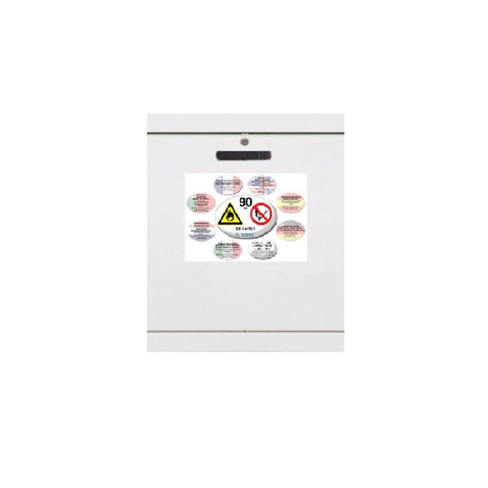 Fire-proof safety cabinet 90 min UB 1 sliding door