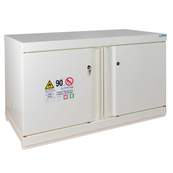 Fire-proof safe cabinet 90 min UB 2 doors equip.+WR