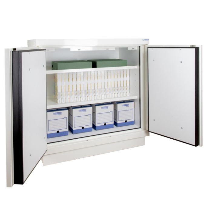 Fire-proof file cabinet 90 min working cover 2 doors