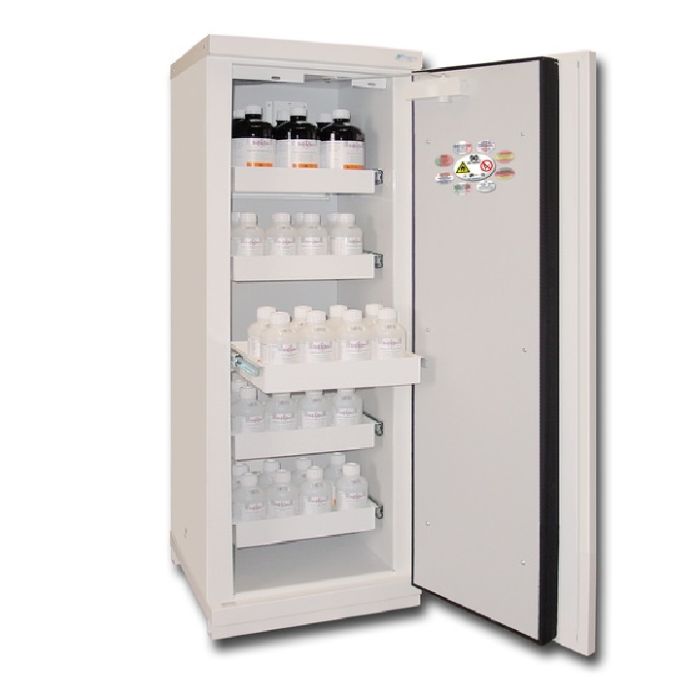 Fire-proof cabin 90 min tall 1 door equip w/4 drawers