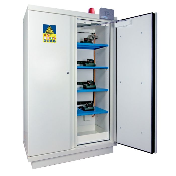 Fire-proof cabin 90 min 2 doors for li-ion equip