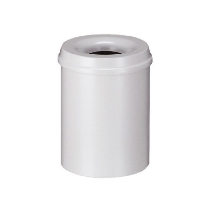 Safety dustbin 80L Clear grey