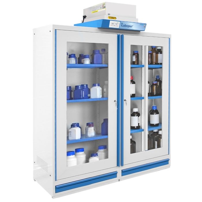 Steel filtering vent cabinet-2 doors-3 compartments