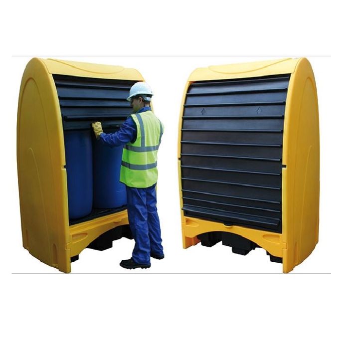 RANGE BR - Covered PE outdoor spill pallet