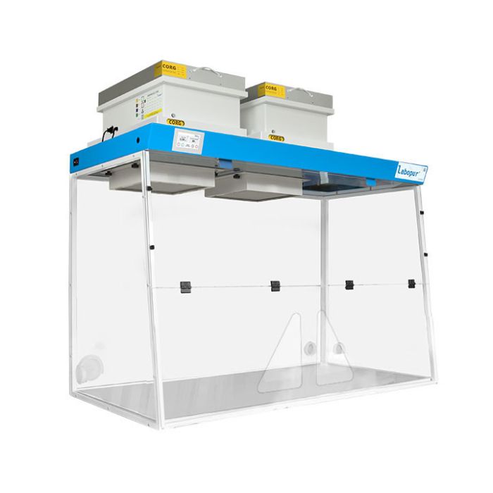RANGE H - LABOPUR® - Ductless fume hood H15 + 2 hands working opening