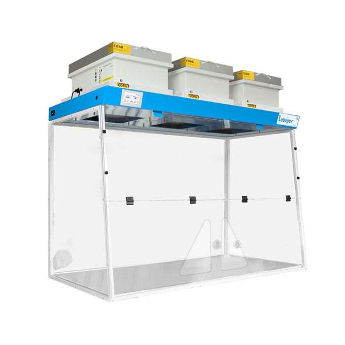 RANGE H - LABOPUR® - Ductless fume hood H15 + 2 hands working opening