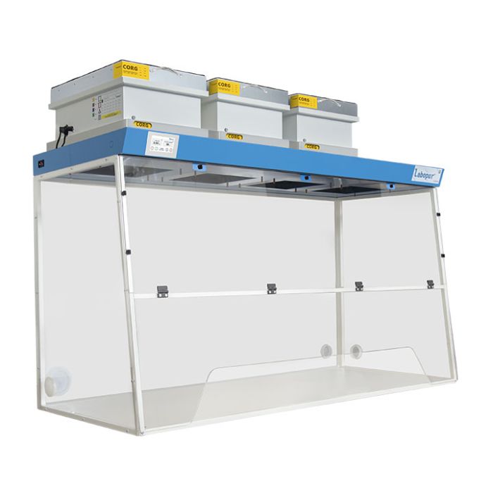 RANGE H - LABOPUR® - Ductless fume hood H18 + Wide trapeze working opening