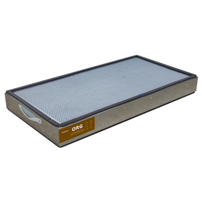 Active charcoal filter for organic vapors