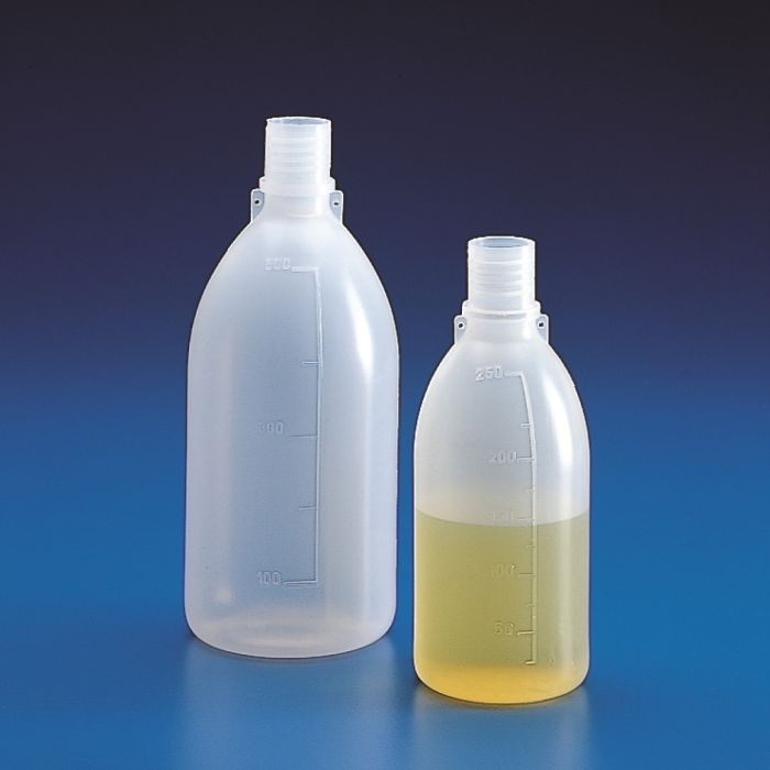 Graduated narrow neck bottles without cap - PE