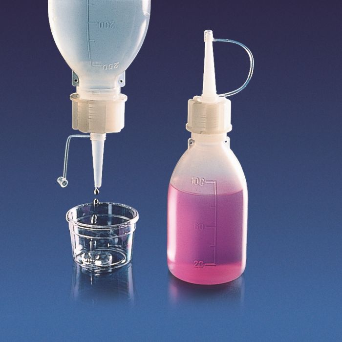 Long spouts dropping bottle screw caps - PE