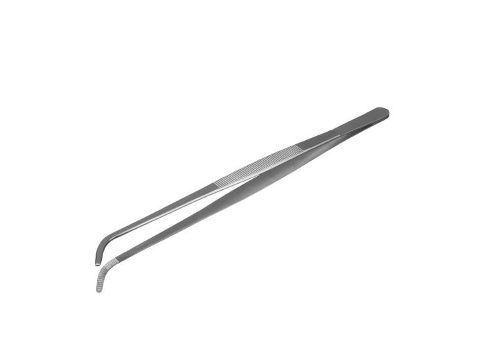 lightweight stainless steel standard forceps with curved tip