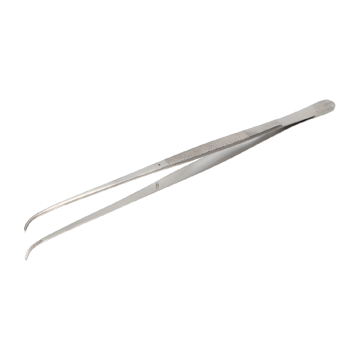 stainless steel brophy forceps with curved tip