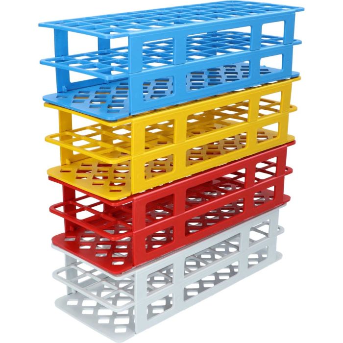 Plastic tube rack 10x4 - Multiple colors