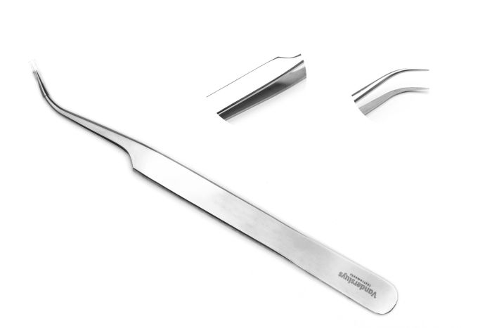 Tissue culture forceps  - Curved pointy tip - 15 cm - Vandersluys