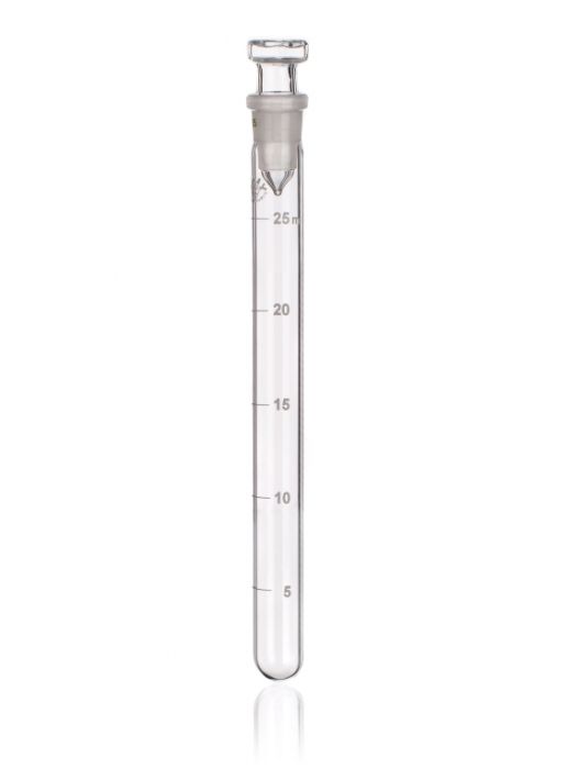 Test tubes graduated with SJ 14/15 with glass stopper-25ml