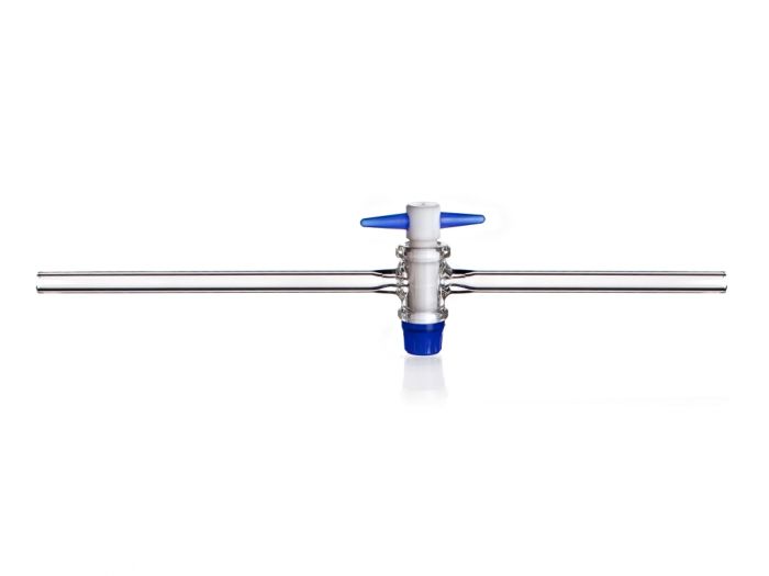 Stopcock straight-bore 2mm with PTFE key Arm kap 7/2.5 NZ 12.5