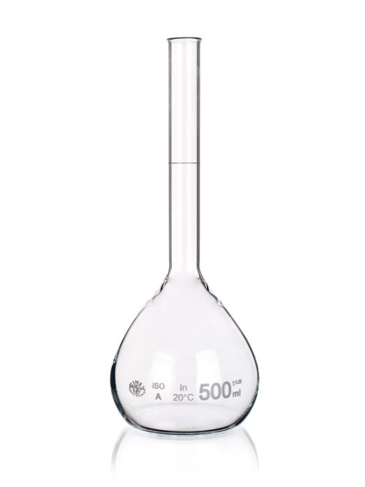 Volumetric flask with rim without stopper Class A