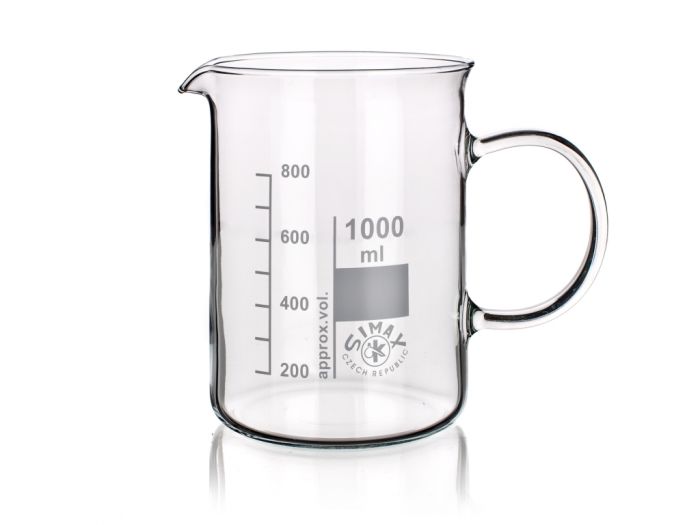Beakers low form with handle