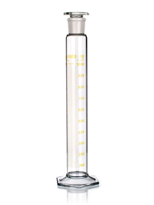 BHPN graduated cylinder with SJ and plastic stopper