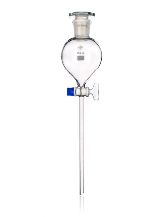 Funnel separatory cylindrical