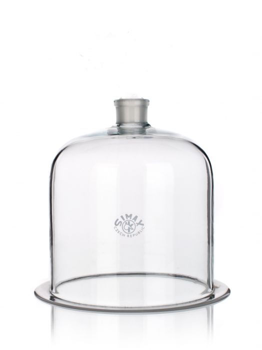 Bell jars with ground flange with neck