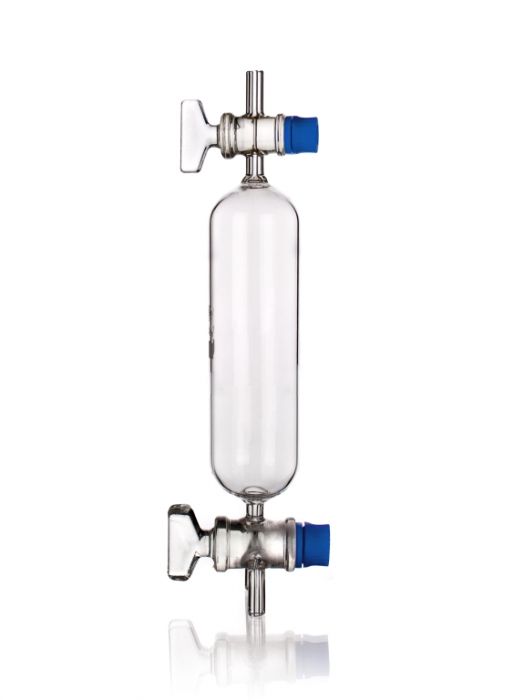 Gas tube straight bore stopcock with 3 way stopcock