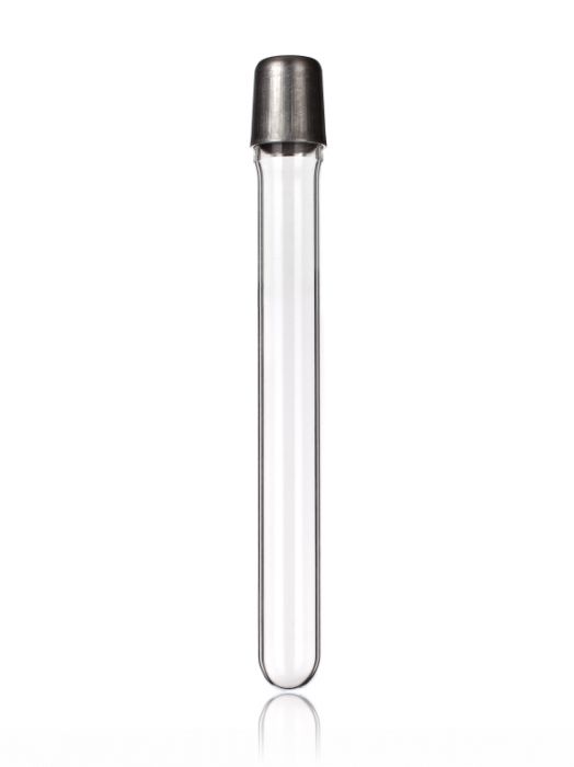 Test tubes with metal cap Round bottom