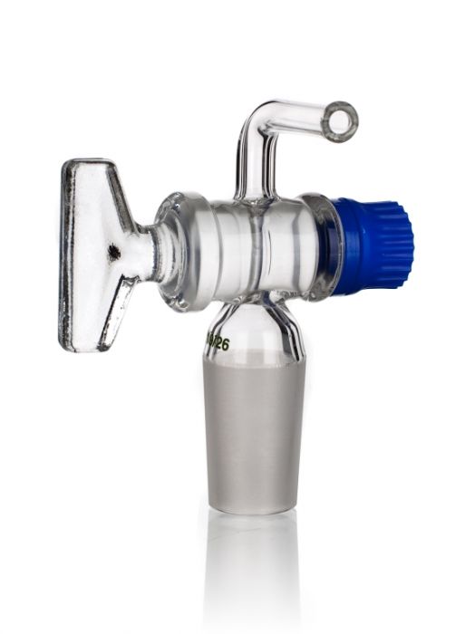 Adapter with stopcock and bended tube with SJ