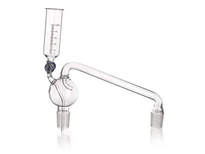 Splash head vertical with separatory dropping funnel