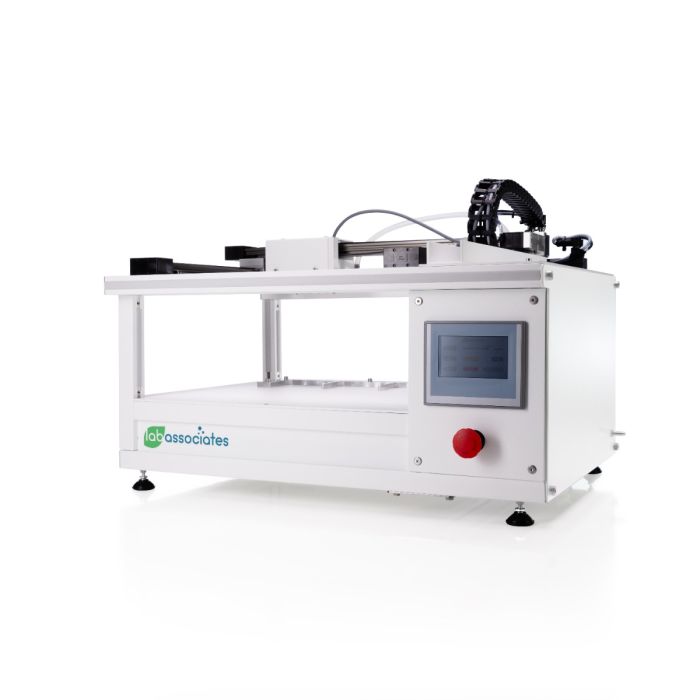 Fully automated multi-nozzle media dispenser for non-sterile media - side
