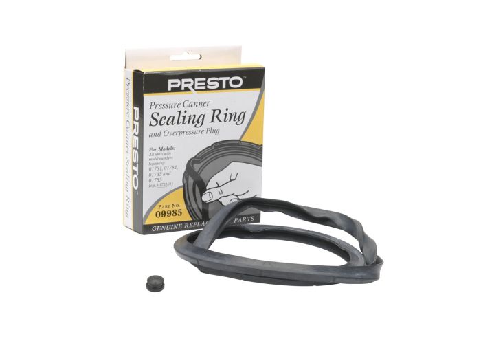 Sealing ring and overpressure plug for Presto pressure canner