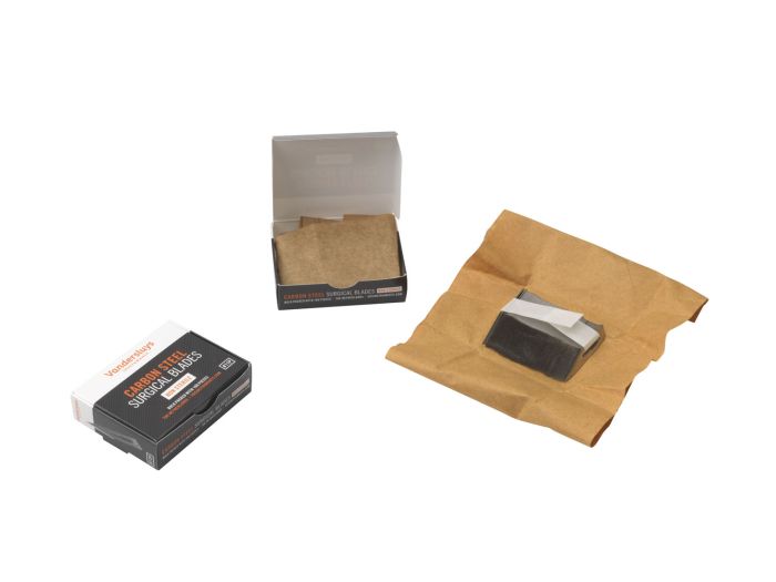 Vandersluys No.11P high-quality disposable carbon steel non-sterile scalpel blades in bulk pack of 100
