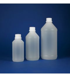 Narrow neck bottles with secure caps - HDPE