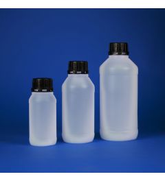 Bottles wide neck with secure cap - HDPE - 1 pc