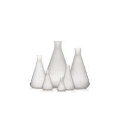 Plastic conical erlenmeyer flasks