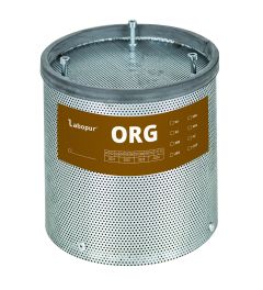 Active coal filter for organic vapors