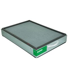 Active coal filter for ammoniac vapors