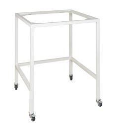 Tubular table trolley with rollers for model H06