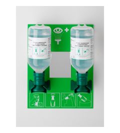 Wall mounted eye-wash station-2 bottles of 500ml