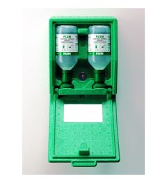 Eye-wash closed station w/ 2 bottles 500ml