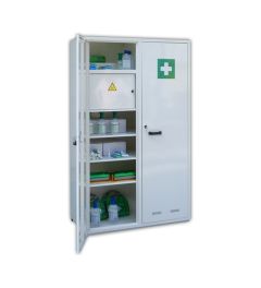 2 doors tall medicine cabinet w/ chest