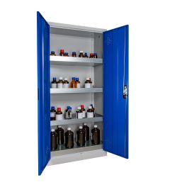 2 doors high cabinet-Blue doors